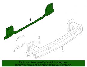 BMW X7 G07 19-24 Rear Bumper Reinforcement Bracket