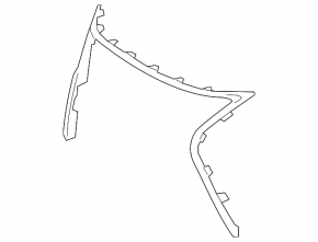 Lexus ES300h ES350 13-15 pre-restoration front bumper grille trim chrome