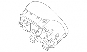 Kia Sportage 17-22 black steering wheel airbag