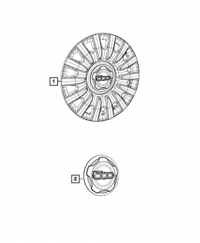 Center cap Fiat 500L 14- 133/59mm