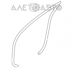 Front right door seal for Hyundai Azera 12-17