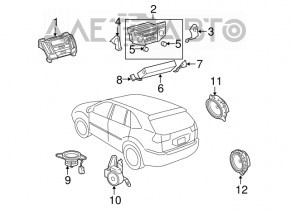 Speaker tweeter front pillar left Lexus RX300 RX330 RX350 RX400h 04-09