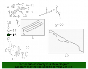 Subaru Impreza WRX GH 08-14 Windscreen Washer Reservoir Neck Bracket