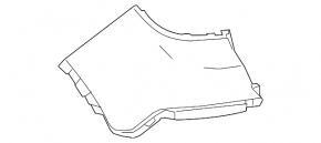 Rear Bumper Bare Left Buick Encore 13-16