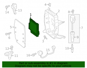 Ford C-max MK2 13-13 Engine Computer ECU