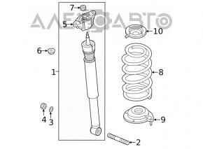 Rear left spring Mazda 6 18-21