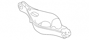 Rear right transverse control arm for spring Mazda6 09-13