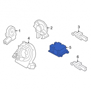 Module srs airbag computer airbags Ford Mustang Mach-E 21-23 under GT