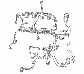 Main wiring with underhood fuse box VW Passat 20-22