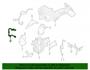 Infiniti QX50 19-25 Turbo Oil Supply Line