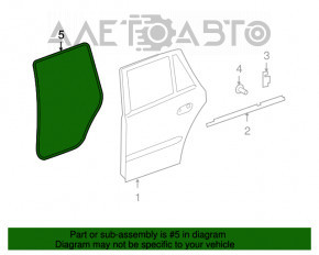 Door seal rear left Mercedes X164 GL