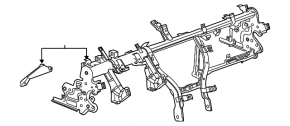 Cadillac CTS 14- under-torpedo reinforcement pipe