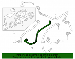 Cooling system hose Kia Niro 23-26 EV