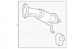 Intake pipe Hyundai Sonata 11-14 2.0