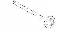 Drive axle shaft rear right Lexus GX460 10-23