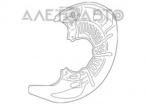 Brake Disc Cover Front Left Toyota Sienna 11-20