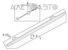 Brake light Audi Q7 16-