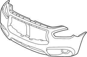 Bare front bumper Infiniti JX35 QX60 13-15 prerest