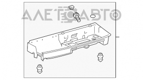 Toyota Highlander 14-19 trunk tray black