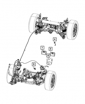 Air suspension controller Jeep Grand Cherokee 16-21