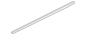 Molding door-glass central front right Honda Insight 19-22 chrome, butt