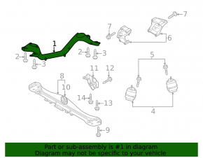 Engine bracket VW Touareg 11-17 3.6
