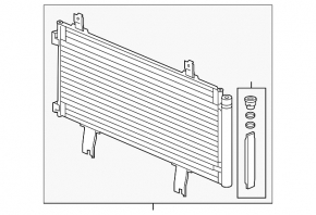 Air conditioning condenser radiator Honda Accord 18-22 1.5T 2.0T