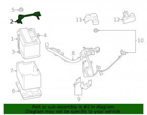 Battery bracket Subaru Outback 20-23