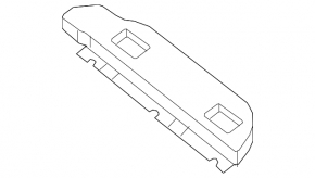 Trunk floor left Nissan Pathfinder 13-16 beige