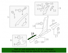 Outer front left door sill plate for Kia Sportage 23-26, black with chrome