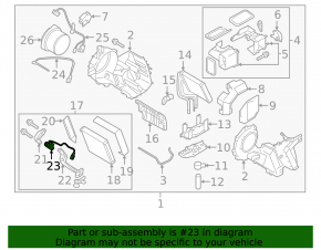 Infiniti QX56 QX80 11-18 air conditioner heater valve