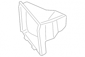 Air duct for additional radiator, right, Porsche Panamera 17-23 2.9, hybrid, rear