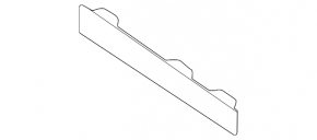 Mercedes X167 GLS 450 20-26 Front Bumper Center Cover