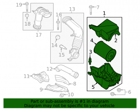 Lincoln MKC 15- Air Filter Housing