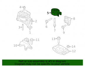Lincoln MKC 15-19 Central Engine Mount
