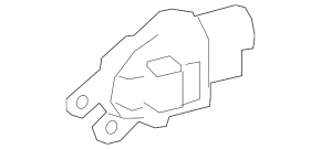 Rear wiper linkage with motor for Ford Edge 15-24