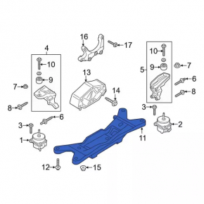 Automatic transmission support Ford Mustang mk6 15-2.3T, type 3