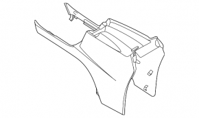 Ford Escape MK4 2020-24 center console trim, black, scratches