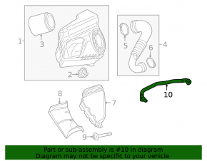 Ventilation pipe Audi A4 B9 17-25 2.0T