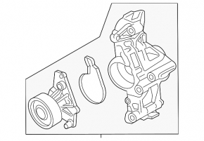 BMW 3 F30 16-18 3.0T water pump assembly