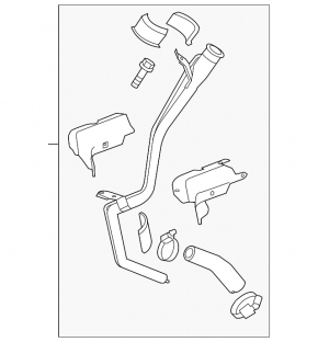 Fuel filler neck Chevrolet Malibu 13-16