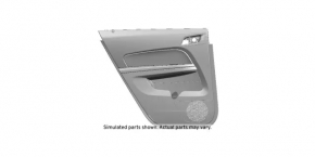 Door trim card rear left GMC Terrain 10-17 black