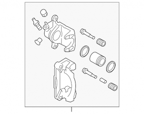 Rear right support Subaru Forester 14-18 SJ type 1