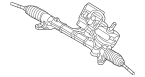 Mini Cooper Countryman R60 10-16 steering rack chip broken