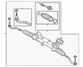 Steering rack Polestar 2 21- electric LHD