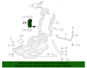 Fuel pump for VW Atlas 18-25 2.0T, 3.6