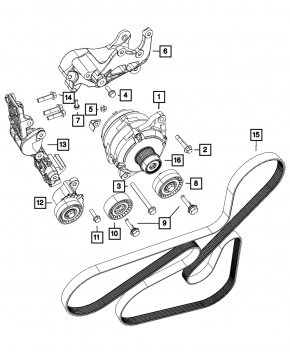 Generator Jeep Compass 11-16 2.0 2.4