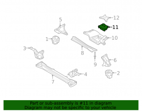 Gearbox mount for Audi A6 04-11 3.0, 4.2, 5.2