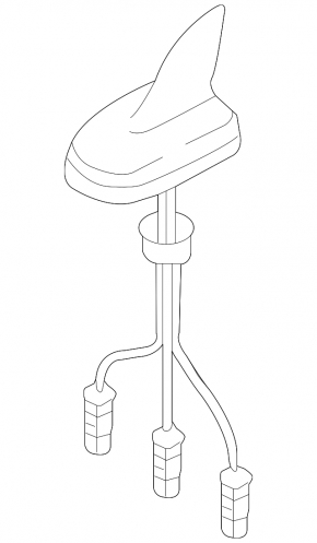 Antenna fin Audi Q3 8U 15-18 with navigation