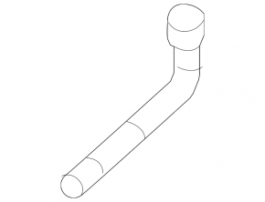 Cooling system hose Audi A6 C7 16-18 3.0, AWD